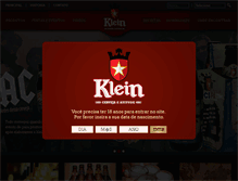 Tablet Screenshot of cervejariaklein.com.br